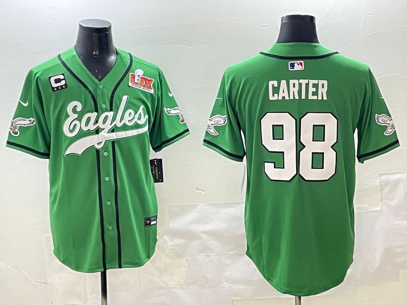 Men Philadelphia Eagles #98 Carter Green three generations Jointly Name 2025 Nike Limited NFL Jersey style 6->philadelphia eagles->NFL Jersey